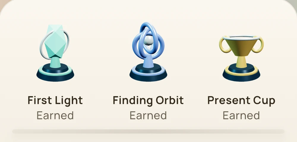 First Light, Finding Orbit and Present Cup in the Still Social trophy cabinet